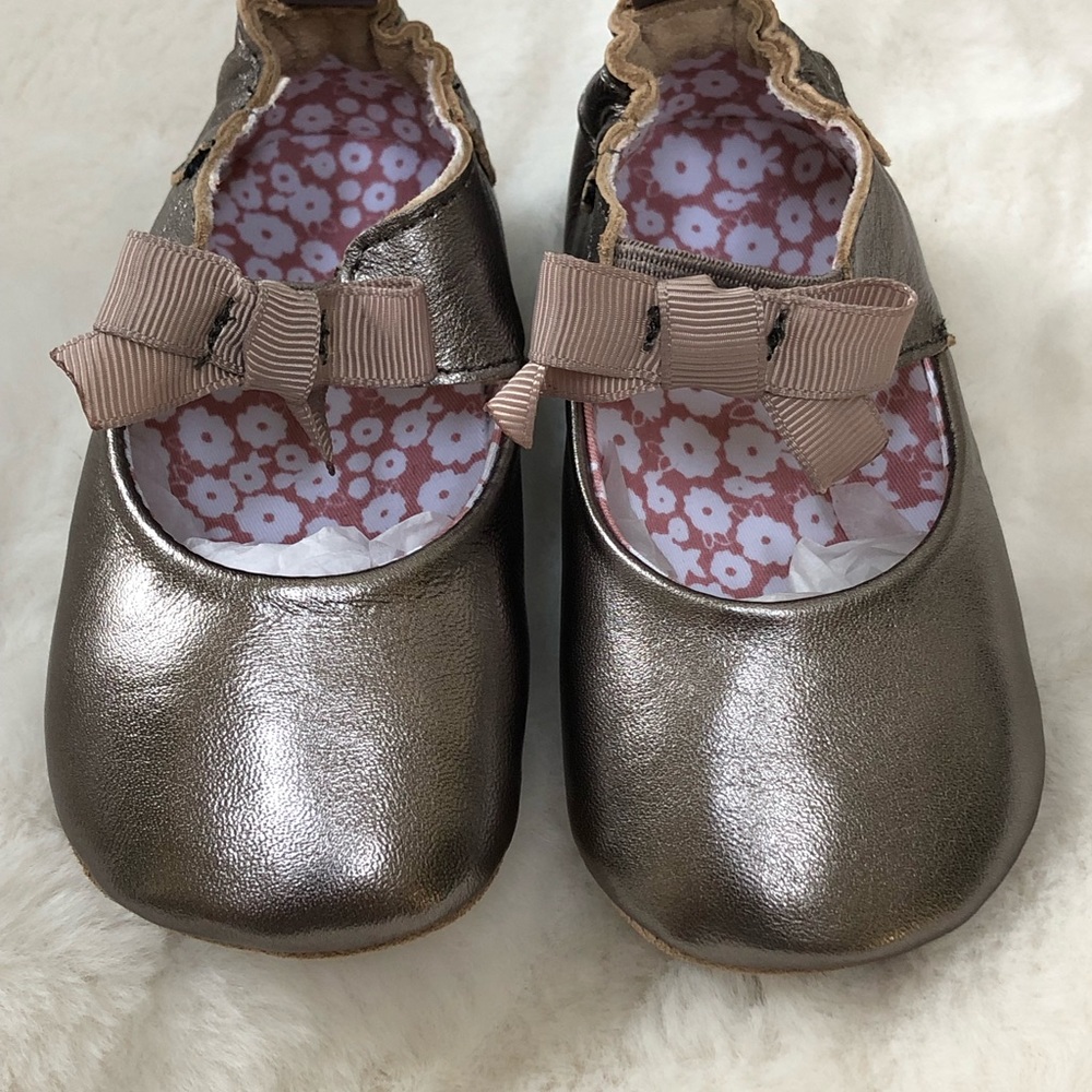 ROBEEZ ( 12-18 months) grey baby girl dress shoes - Picture 6 of 7
